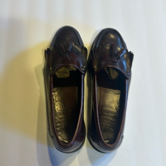 Rockport burgundy tassel Vibram sole loafers leather upper lining size 10 1/2 W - Picture 1 of 12
